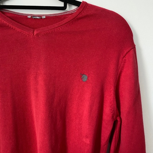 Zara Boys Red V-neck Long Sleeve Seahorse Sweater - Picture 2 of 6